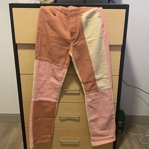 Colorblock patch Jeans